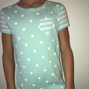 Teal shirt